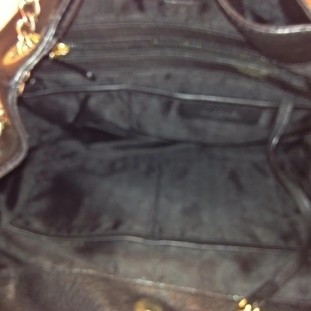 Michael Kors pebbled leather chain shoulder bag